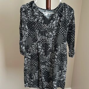 Black & white XS floral dress